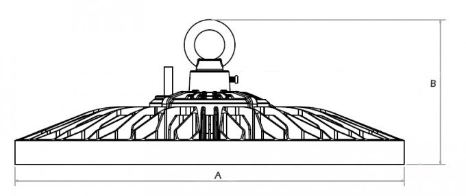 Luz alta da baía do UFO com o próprio do sensor de Dayight desenvolvido construído no motorista Slim Design Durable e no estojo compacto