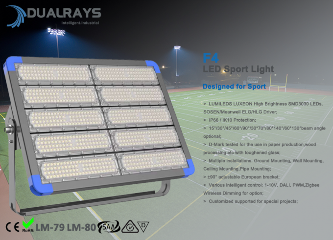 400 watts conduziram os esportes exteriores que iluminam luzes de inundação modulares conduzidas para campos de tênis