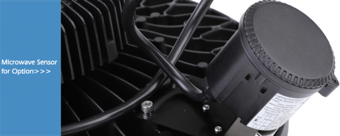 motorista alto Pluggable Optional de Meanwell HBG ELG HLG da eficiência da baía 160LPW do UFO do sensor de movimento de 200W HB4 5 anos de garantia