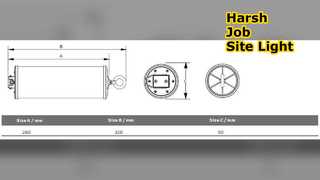 Luz de trabalho LED resistente de 15 W para trabalhos difíceis