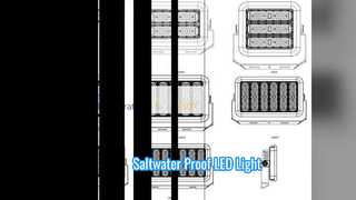 Luz LED Marinha 200W à Prova de Corrosão