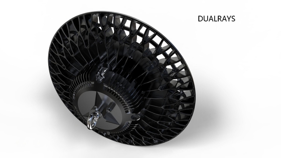 Luminaire alto AC90V~305V do poder superior da luz IP66 IK08 da baía do diodo emissor de luz do UFO 140LM/W