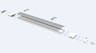 D2.5 iluminação do diodo emissor de luz Triproof Olá!-magro &amp; projeto do tampão de extremidade da curvatura para a economia de custos laborais