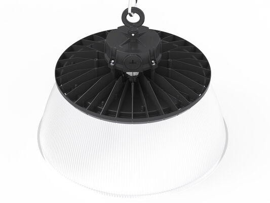 Luminária High Bay LED UFO 3CCT 100W 150LPW com função de emergência opcional e chave DIP HB2 para seleção de potência