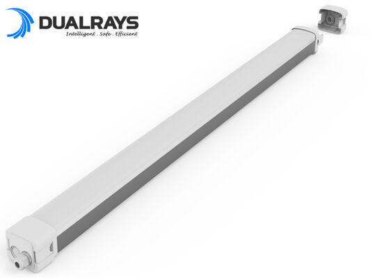 Lâmpada LED à prova de umidade com potência comutável DIP e CCT para controlo flexível da iluminação em estacionamento e ambientes