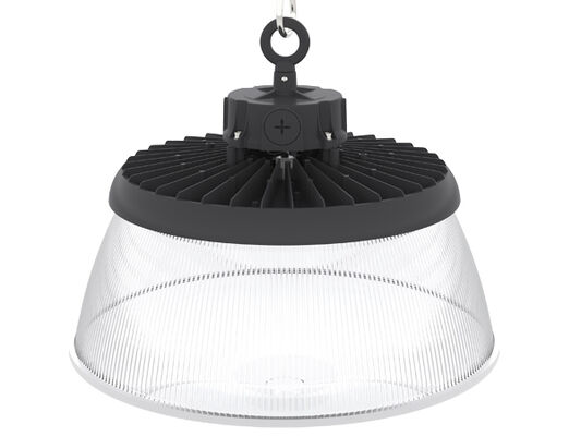 Luminária LED UFO High Bay de 150W, 150LPW de eficiência, HB3, com interruptor DIP para seleção de potência e 3CCT, com função de emergência opcional