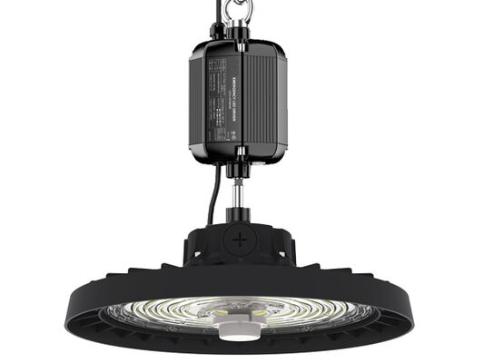HB3H DIP Comutação de energia e 3CCT UFO LED High Bay Light 100W 150LPW com 20W/30W @ 3 horas Função de emergência opcional