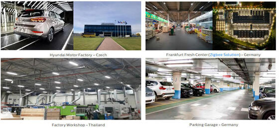 Lâmpada à prova de umidade D4 LED 160LPW com Ready 4 Emergency 4W@3HRS Plug and Play fácil de manutenção Adequada para garagem de estacionamento e iluminação