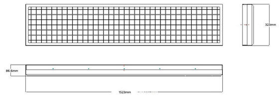 As luzes de inundação altas do diodo emissor de luz do mastro de Ip66 1500W salgam a névoa Resitant SAA, CE ROHS SMD5050 de RCM