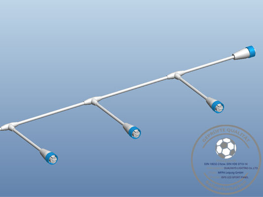 Luz de inundação do diodo emissor de luz da série 250W de Dualrays F5 para o anjo múltiplo interno e exterior 1-10V do feixe de IP66 IK10 que escurece