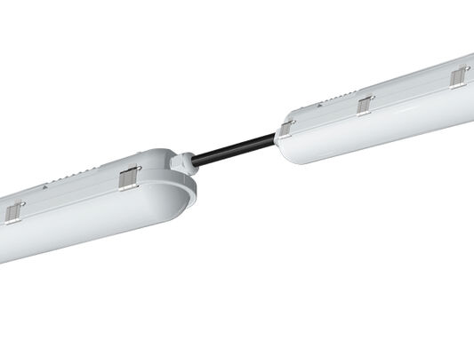 D1H IP66/IK10 LED luminária à prova de umidade substituição direta para luminárias tradicionais à prova de umidade com lâmpadas fluorescentes variando de 18W a 58W