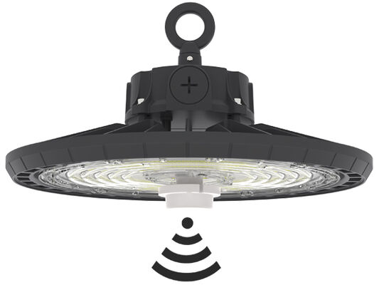 DUALRAYS HB2 DIP Switchable Power e 3CCT UFO LED Highbay Light 100W 170LPW com ON-OFF | Escurecimento 1-10V | DALI-2 | Controle de escurecimento Zigbee opcional