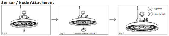 HB3 DIP Switchable Power e 3CCT UFO LED Highbay Light com eficiência 190LPW Plug and Play Sensor de movimento com serviço pós-venda na Europa
