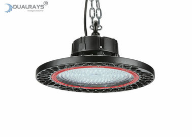 Dissipador de calor alto do fluxo de ar do nível IK10 da prova do choque luminoso da baía do diodo emissor de luz do UFO da lente ótica da oficina
