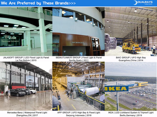 HB3H DIP Comutação de energia e 3CCT UFO LED High Bay Light 100W 150LPW com função de emergência opcional