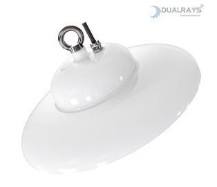Economia de poder limpa fácil do NSF IP69K da luz alta de superfície lisa da baía do UFO do diodo emissor de luz