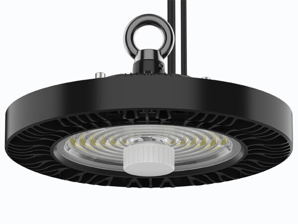 Luminária High Bay LED UFO 200W 190LPW 7 Anos de Garantia HB4H DIP Switchable Power e 3CCT, 150W 150LPW com função de emergência opcional