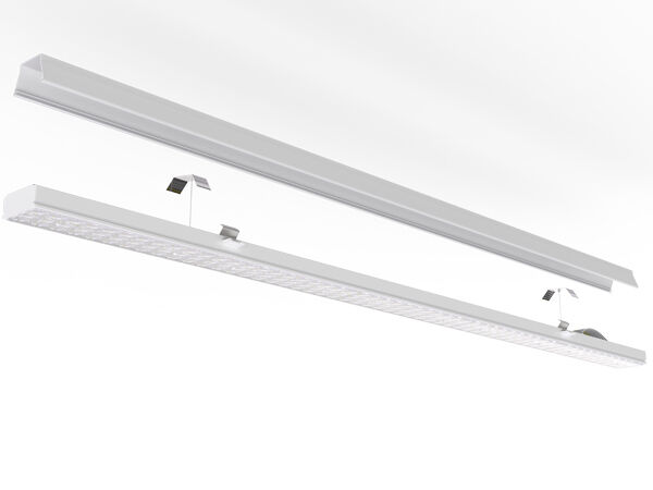 O módulo de luz de retrofit linear LED universal comutável por DIP de 75 W com clique rápido e o cabo conectável é projetado dentro do módulo por meio de conectores WAGO