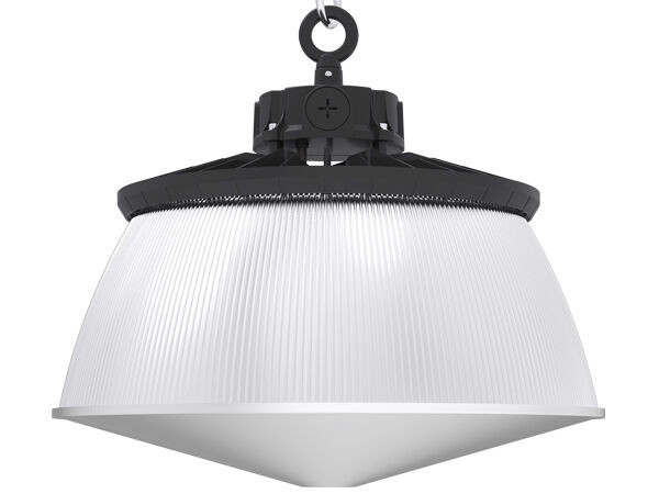 Alimentação comutável DUALRAYS HB2 DIP e luz LED Highbay 3CCT UFO com suspensão em laço | Montagem em suporte | Montagem na parede opcional