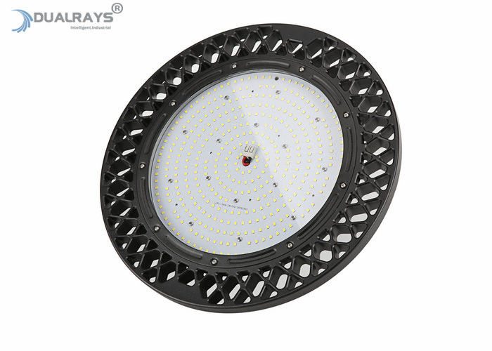 a luz alta Bell IP65 IK08 da baía do UFO de 100W 140LPW morre dissipação do AL do molde grande