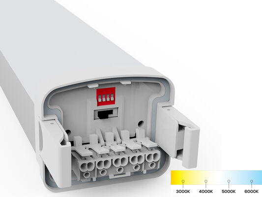 D5 Luz LED à prova de umidade com energia comutável DIP e 3CCT 3/5*1.5/2.5mm2 Cablagem opcional