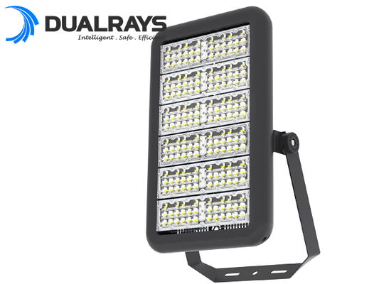 Luminária esportiva LED modular SPL4 de 400W para substituição de Halogeneto Metálico de 800W com diversas óticas profissionais para iluminação esportiva e controle sem fio Zigbee inteligente