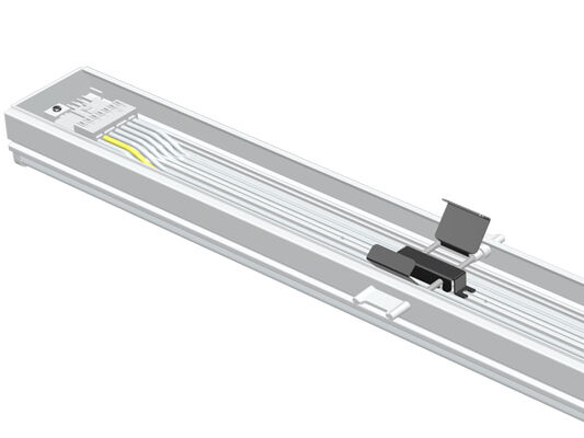 Luz de retrofit linear LED comutável DIP de 75 W com clique rápido e 160LPW para substituição fluorescente T5/T8 sem quaisquer modificações físicas em 40 segundos